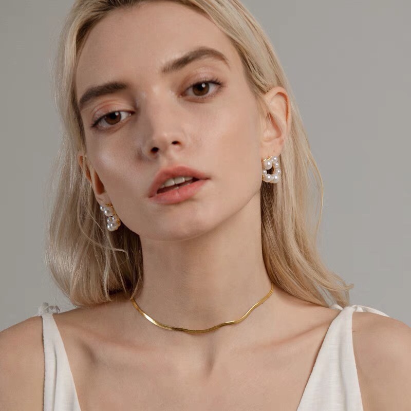 [TOP] CLINE Pearl Earrings - Celine