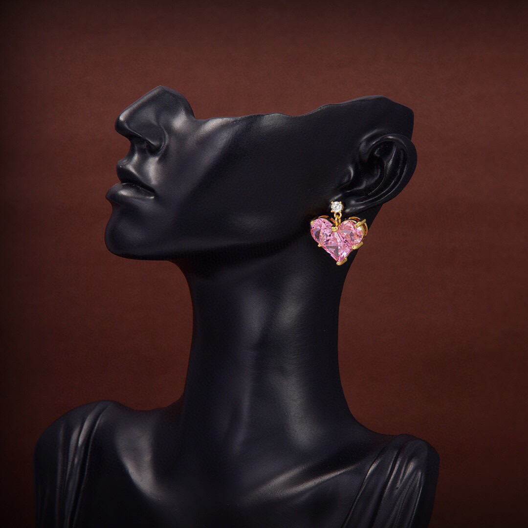 [TOP] CLINE Sakura Pink Crystal Earrings - Celine