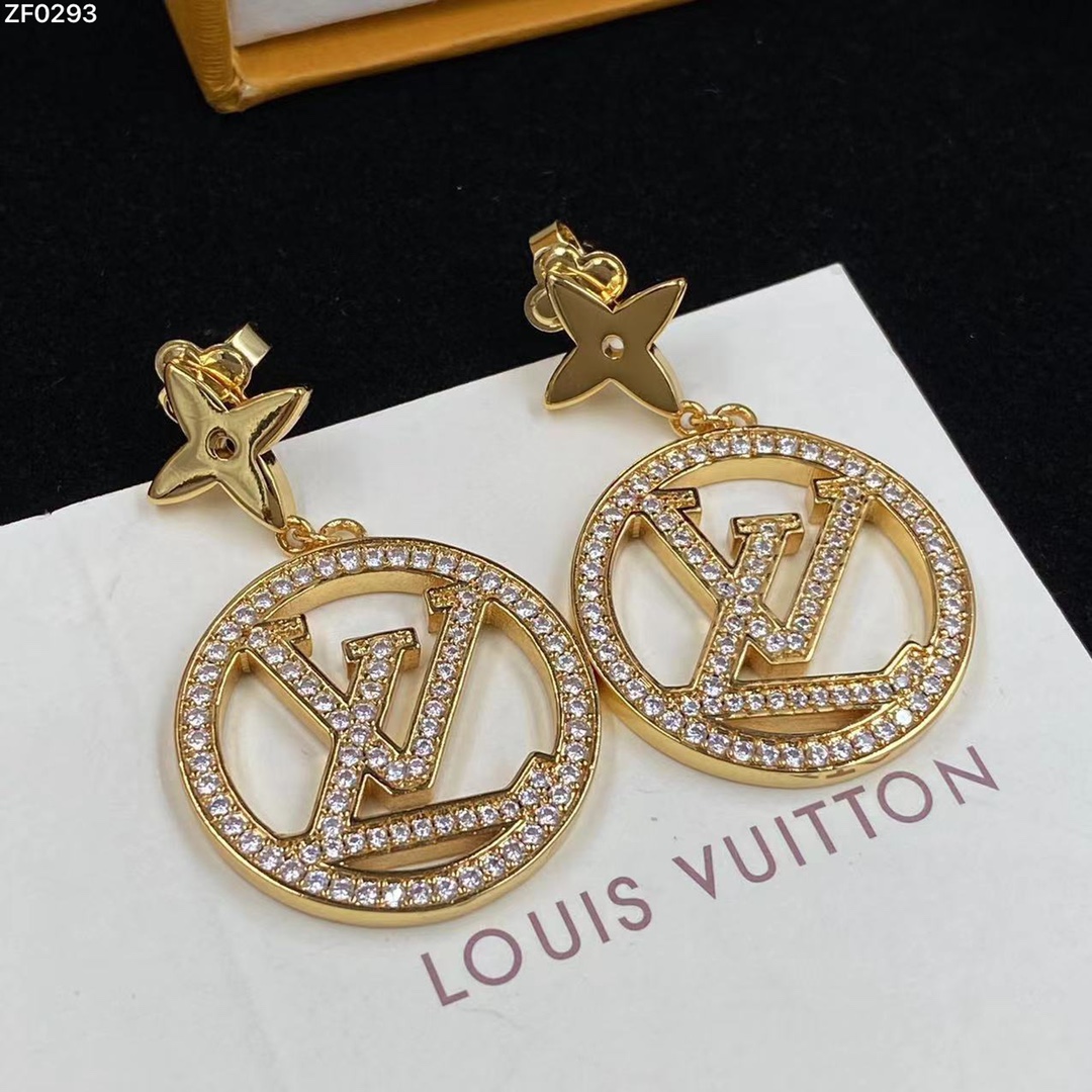 [TOP] L&V Round Hoops Earrings - LV Louis Vuitton