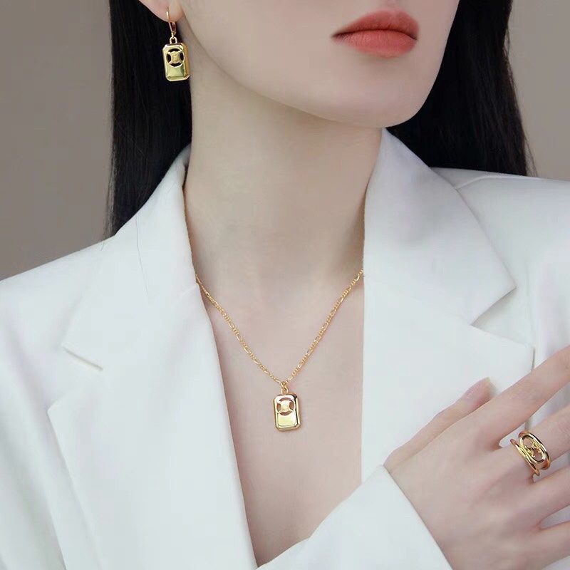 [TOP] CLINE Earrings - Gold - CELINE