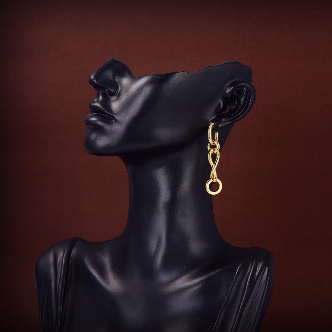 [TOP] LOEW Earrings - Gold - LOEWE