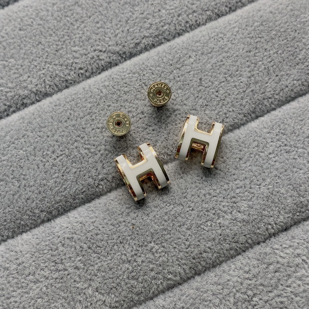 [TOP] HRMES H Earrings - Hermes