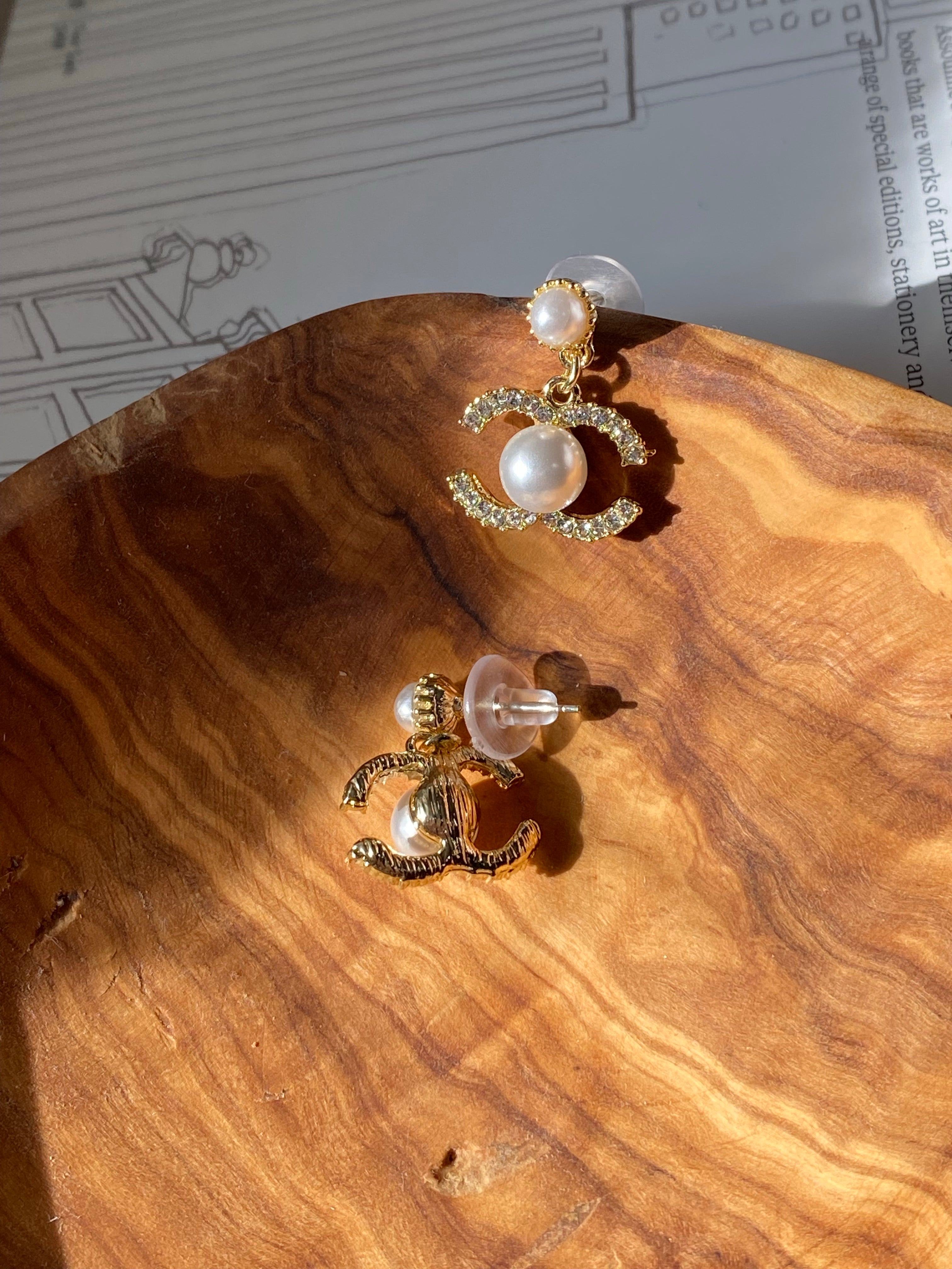 [TOP] CH@NEL Dangle Earrings - Chanel