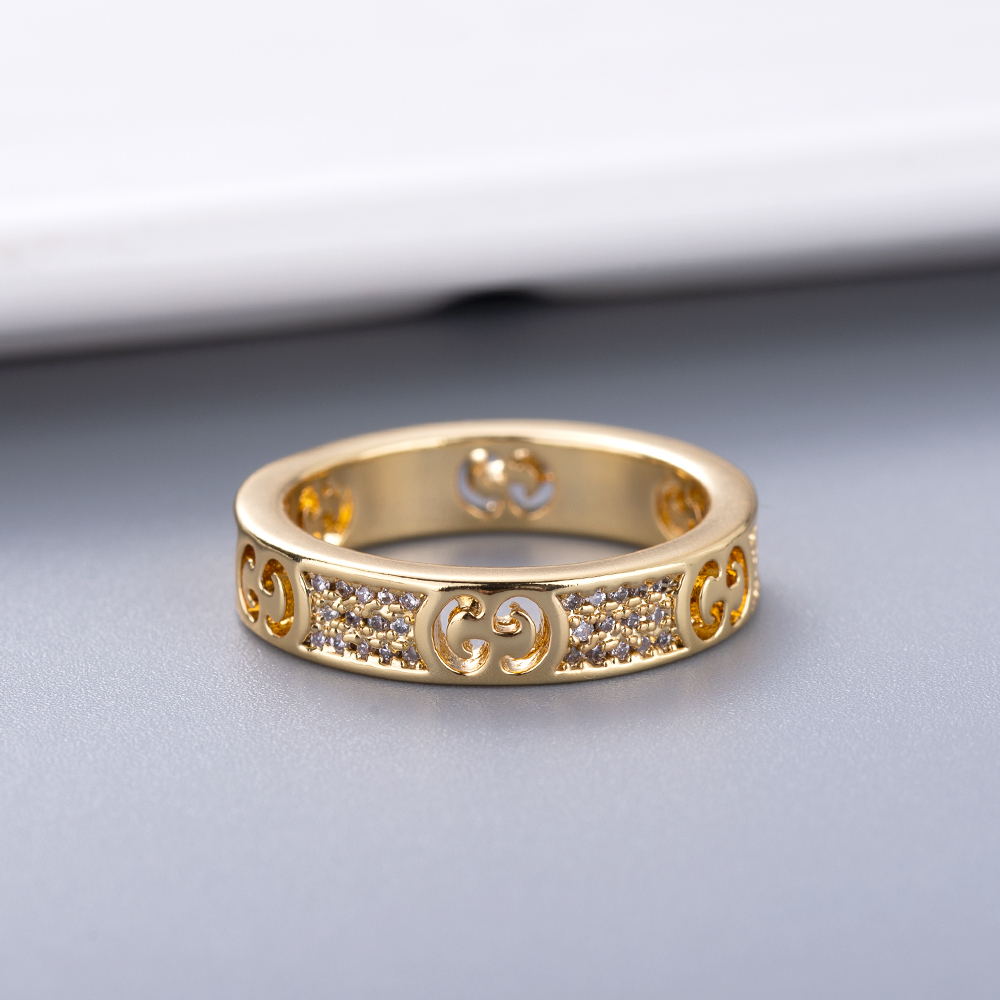 [TOP] GUCC! Hollow Pattern Ring - 2 Colors - Gucci