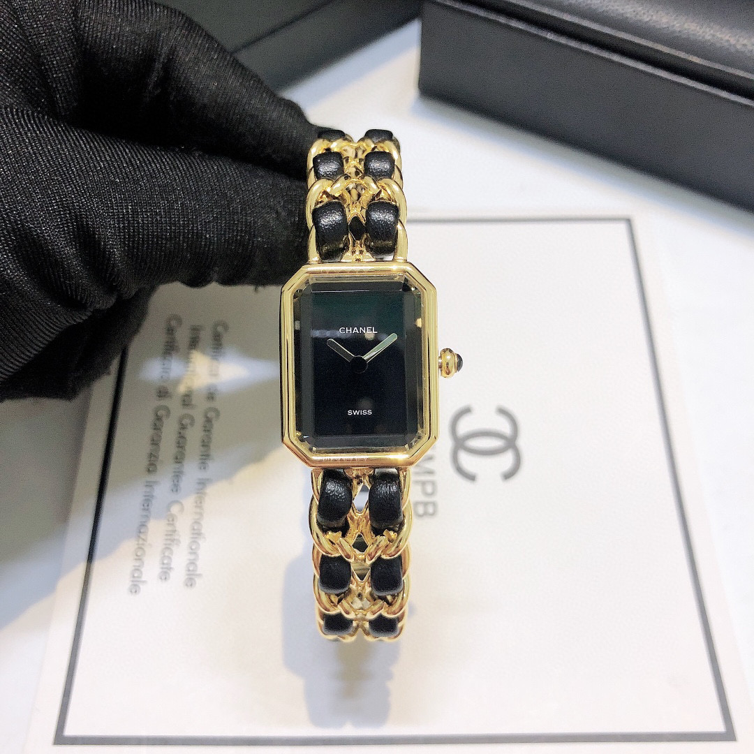 [TOP] CH@NEL Premiere Rock Watch - Black & Gold - Chanel