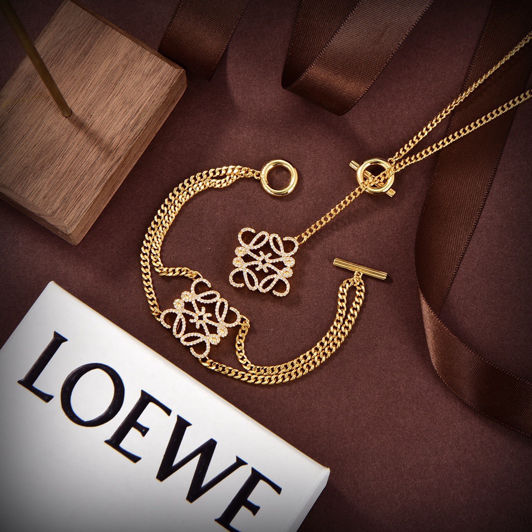 [TOP] LOEW LOGO Necklace - LOEWE