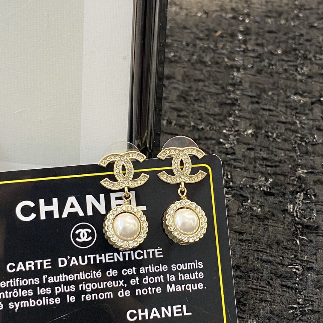 [TOP] CH@NEL Vintage Dounble C Earring - Chanel