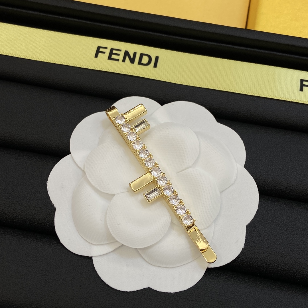 [TOP] FNDI Fndi FF Motif Hairclips - Fendi