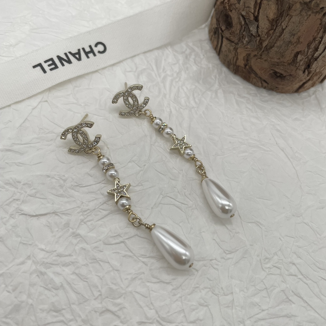 [TOP] CH@NEL Vintage Dounble C Earring - Chanel