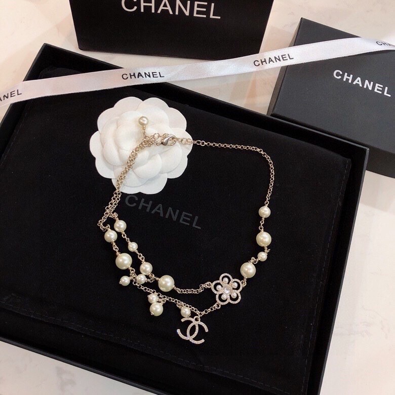 [TOP] CH@NEL Pearl Necklace Chanel