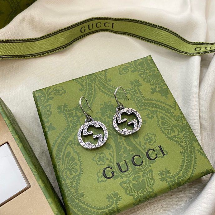 [TOP] GUCC! Interlocking Double G Vintage Drop Earrings - Gucci