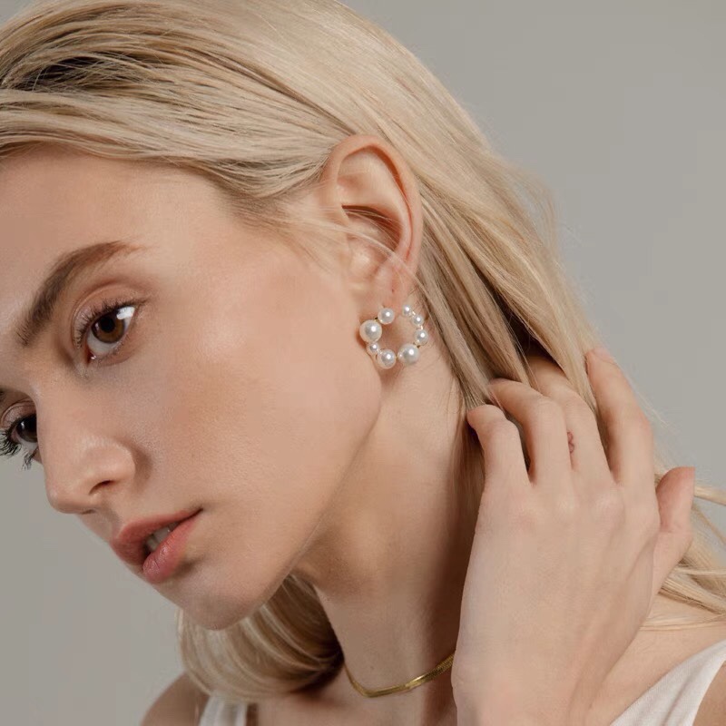 [TOP] CLINE Pearl Earrings - Celine