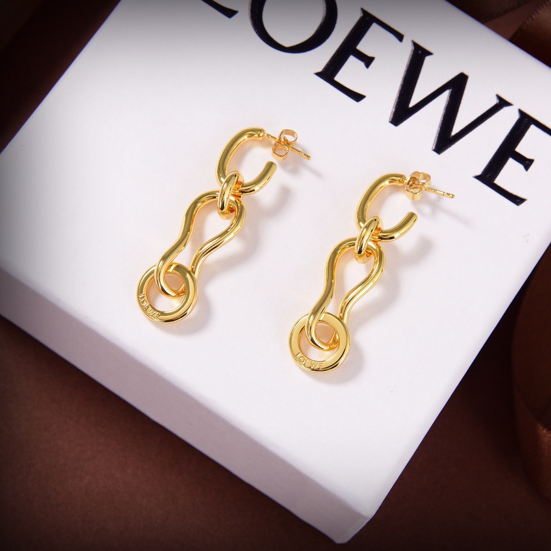 [TOP] LOEW Earrings - Gold - LOEWE