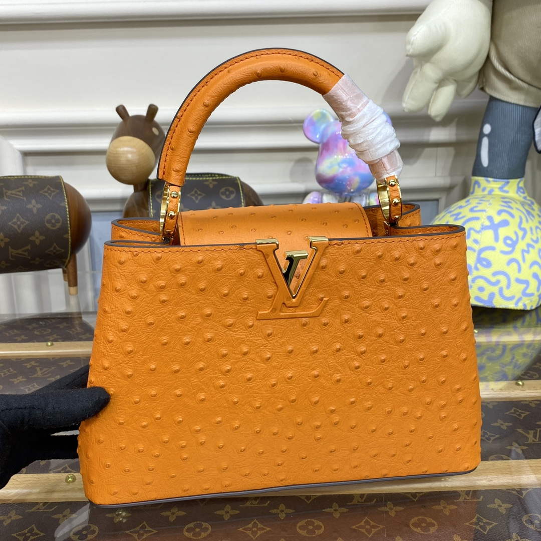 LV N81523 Louis Vuitton Capucines BB Handbag Orange