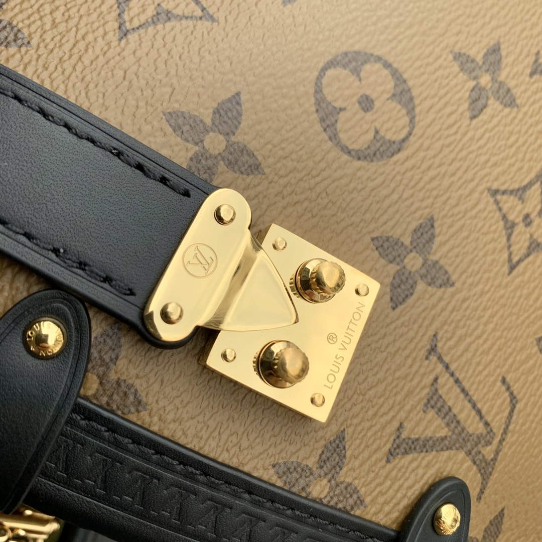LV M46358 Louis Vuitton Side Trunk PM Handbag Yellow