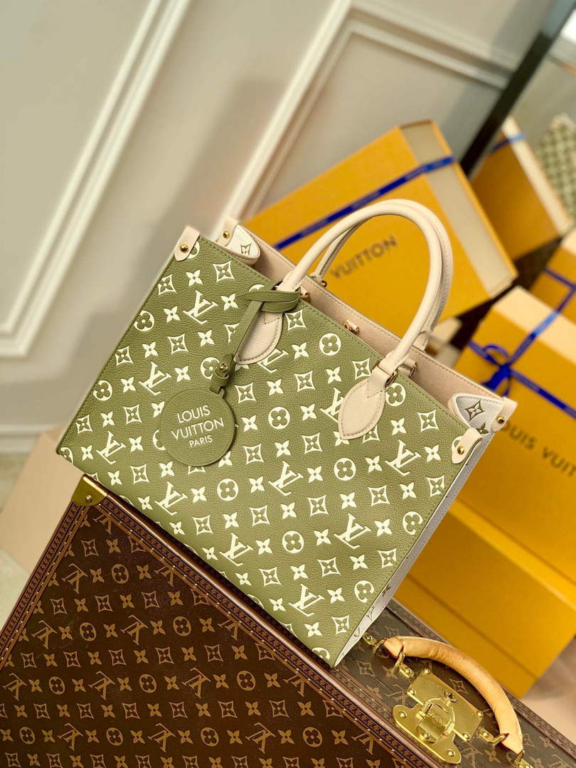 LV M46060 Louis Vuitton Onthego MM Bag M46128