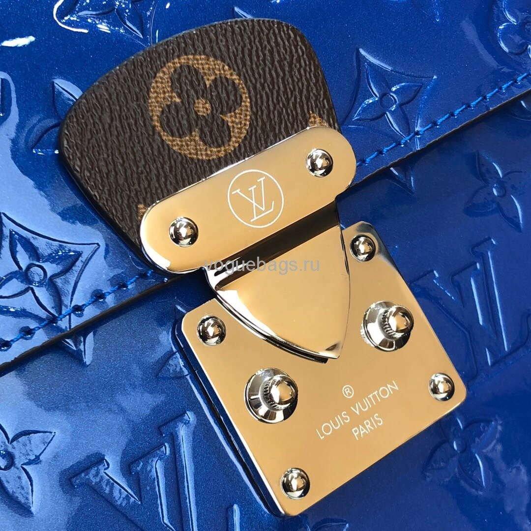LV M90514 Louis Vuitton Spring Street Monogram Vernis Bag M90468 Blue