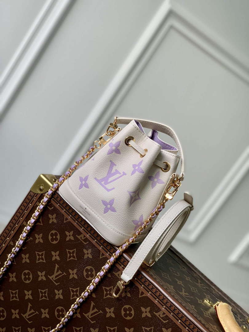 LV M46291 Louis Vuitton Nano No�� Bag Purple