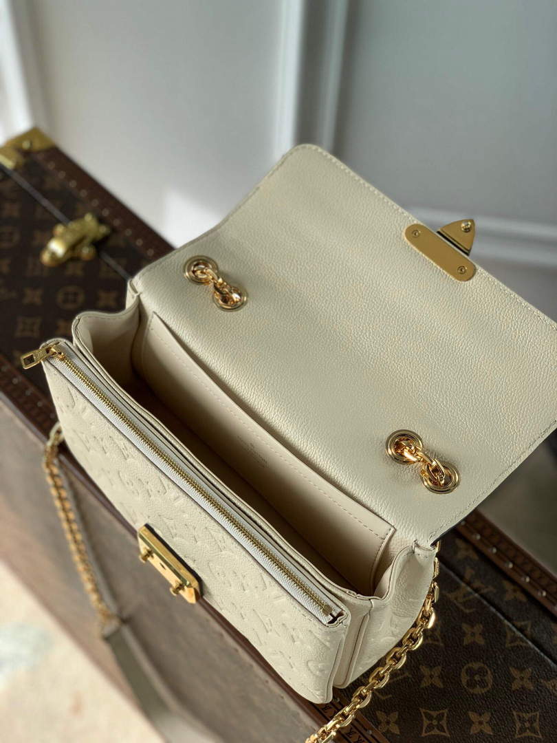 LV M46201 Louis Vuitton Marceau Chain Bag Cream Beige