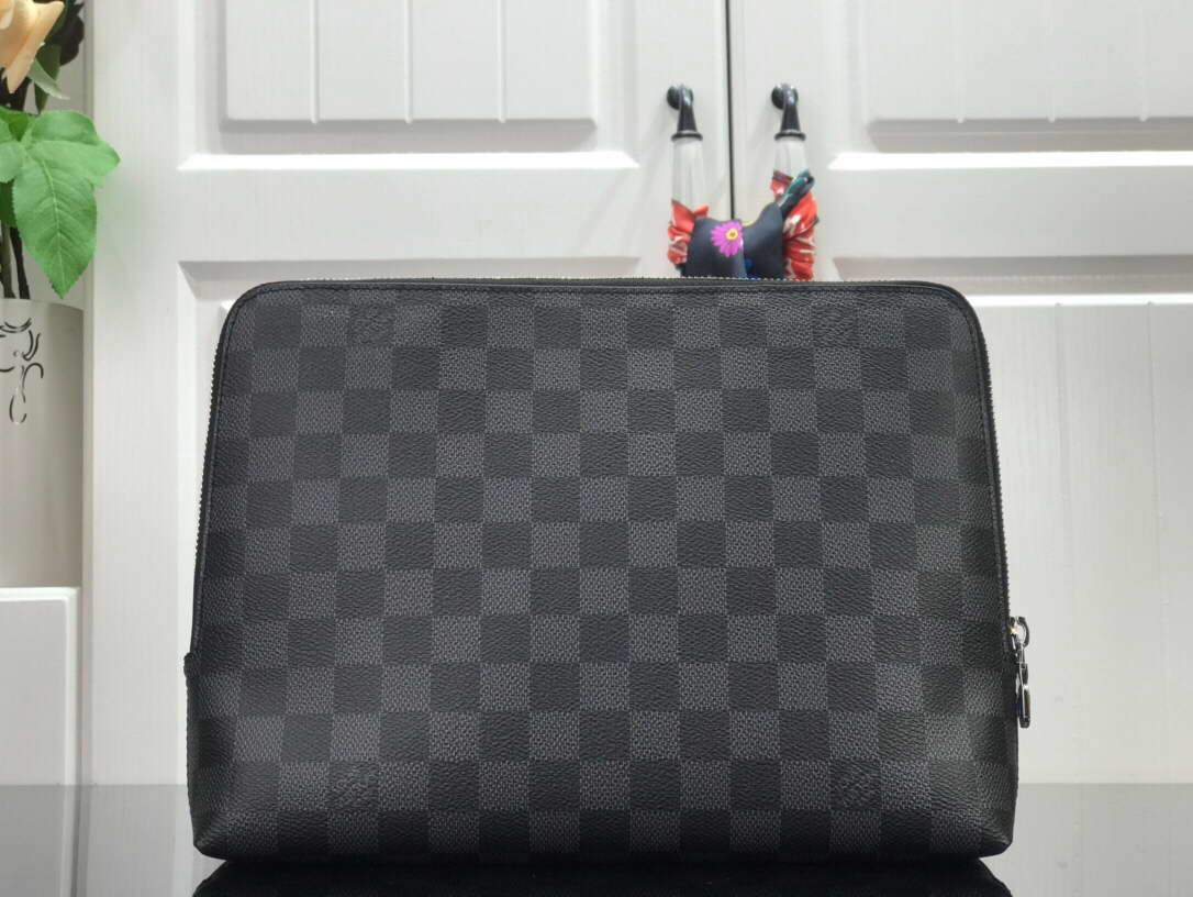 LV N60417 Louis Vuitton Pouch Damier Graphite