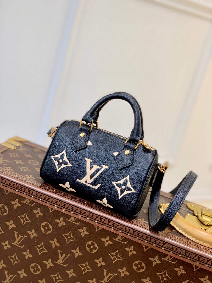 LV M81457 Louis Vuitton Nano Speedy Bag Black