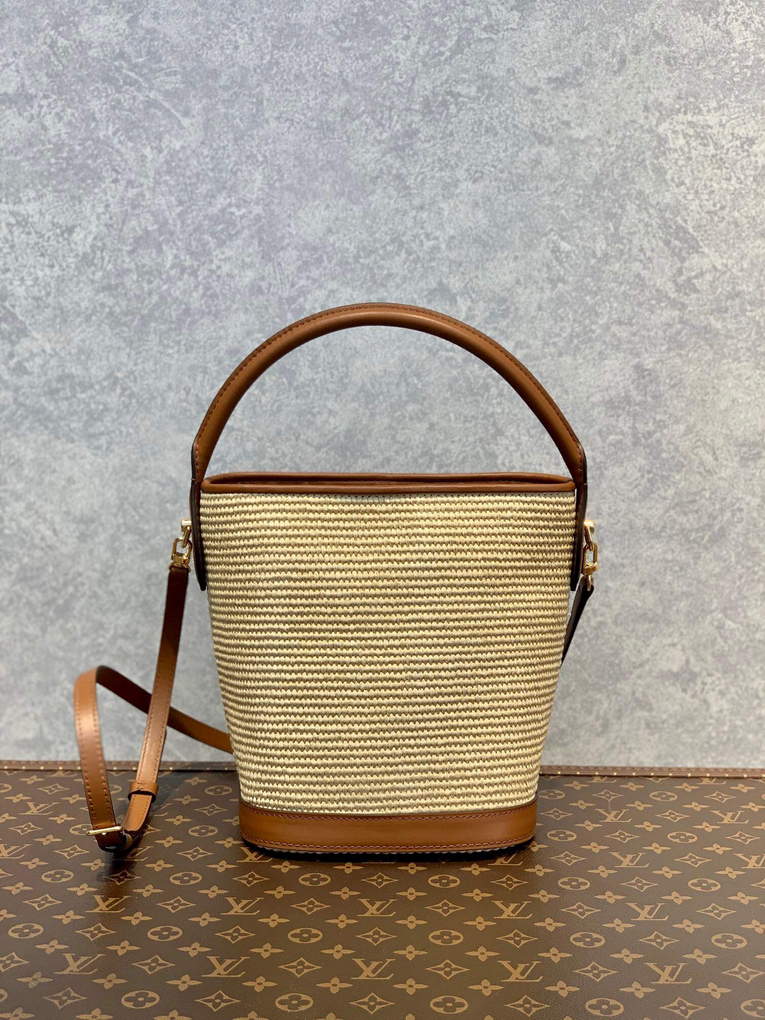 LV M59962 Louis Vuitton Petit Bucket Bag Caramel Brown