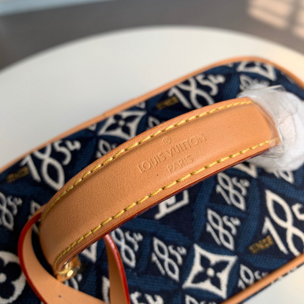 LV M57403 Louis Vuitton Since 1854 Vanity Pm Monogram Jacquard Bag Blue