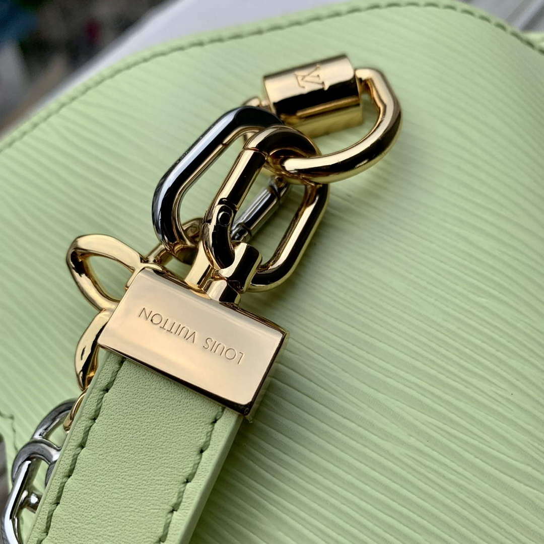 LV M22768 Louis Vuitton Twist PM Handbag Vert Noto Green