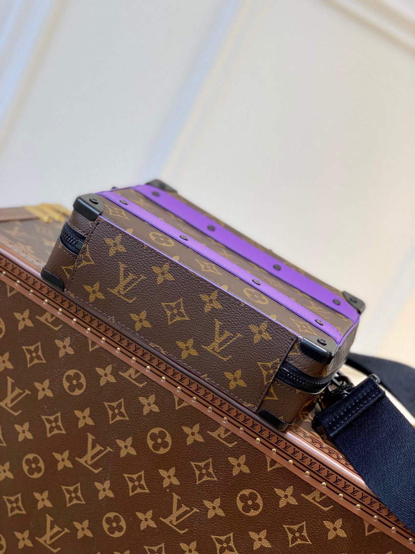 LV M46264 Louis Vuitton Handle Soft Trunk Bag Purple