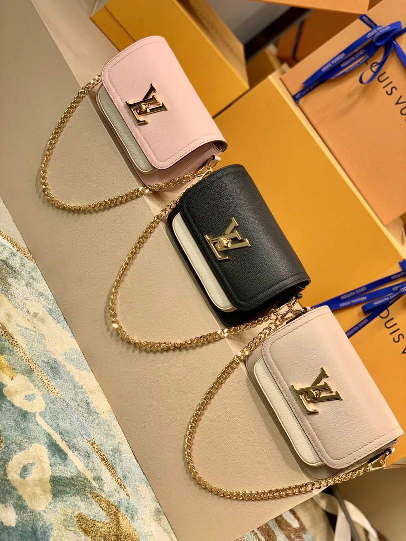 LV M58557 Louis Vuitton Lockme Tender Bag M58555 M58554 Black