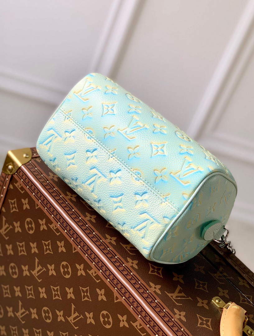 LV M46092 Louis Vuitton Speedy Bandouliere 20 Handbag Vert d eau Green