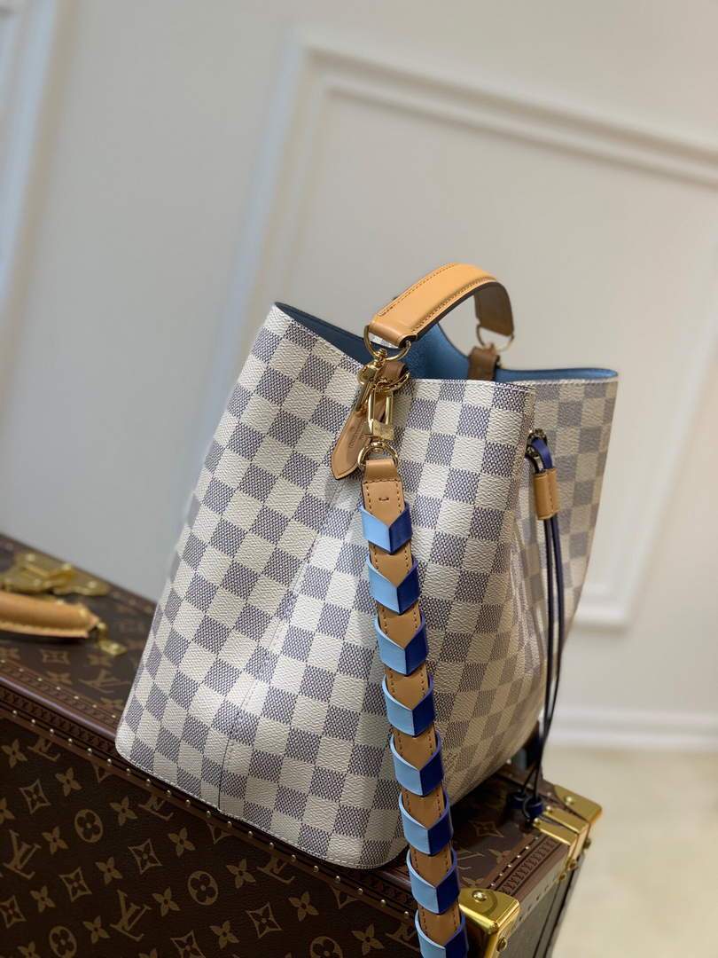 LV N50042 Louis Vuitton NONO MM Bucket Bag Blue