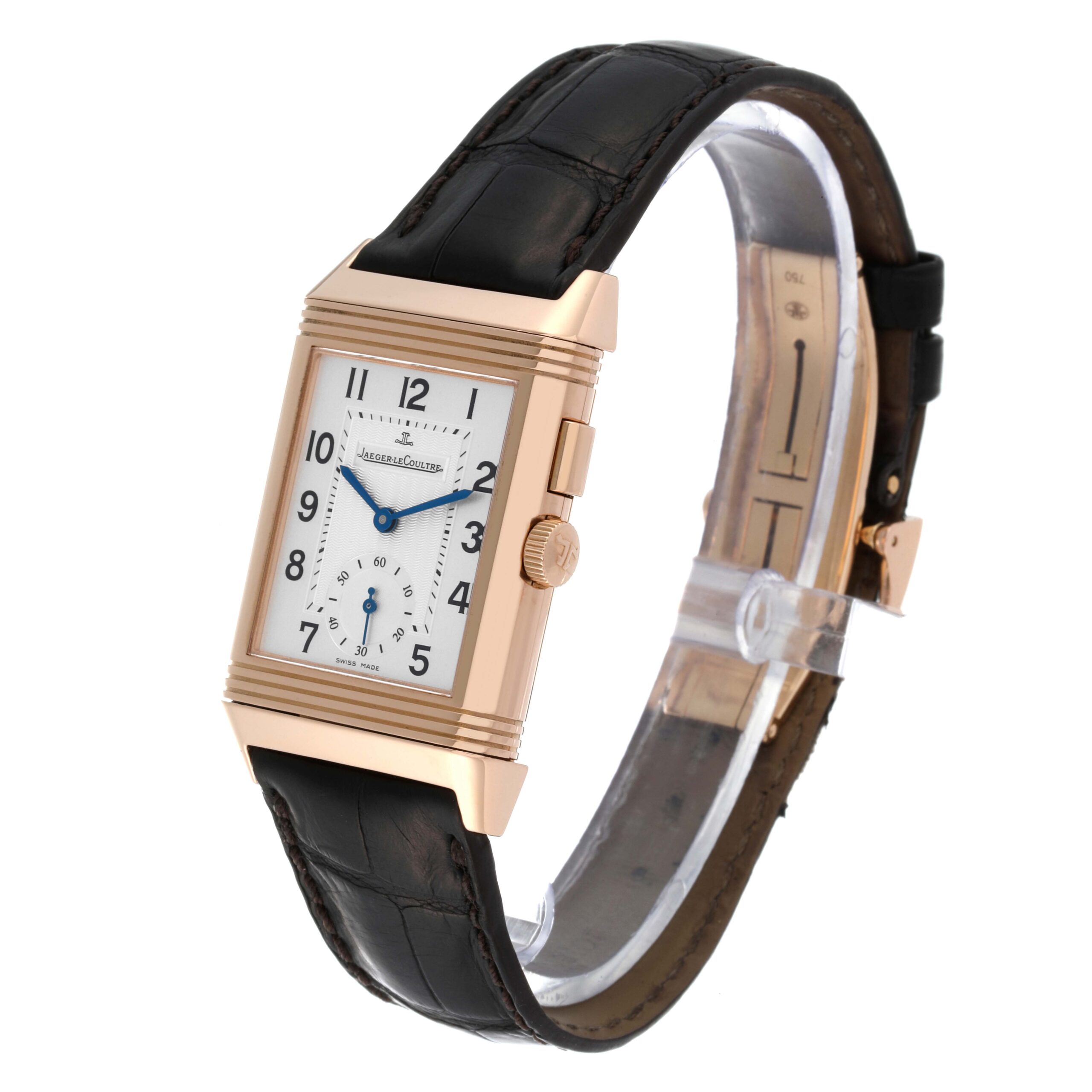 Jaeger LeCoultre Reverso Duoface Rose Gold Watch 272.2.54 Q2712410 Box Papers