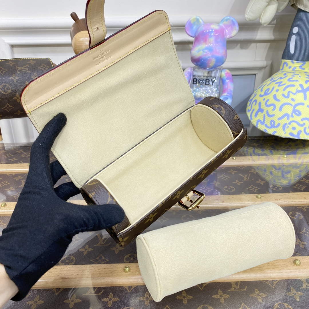 LV M47530 Louis Vuitton 3 Watch Case Monogram Canvas