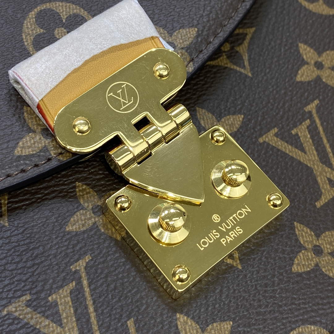 LV M46548 Louis Vuitton Tilsitt Monogram Handbag Brown