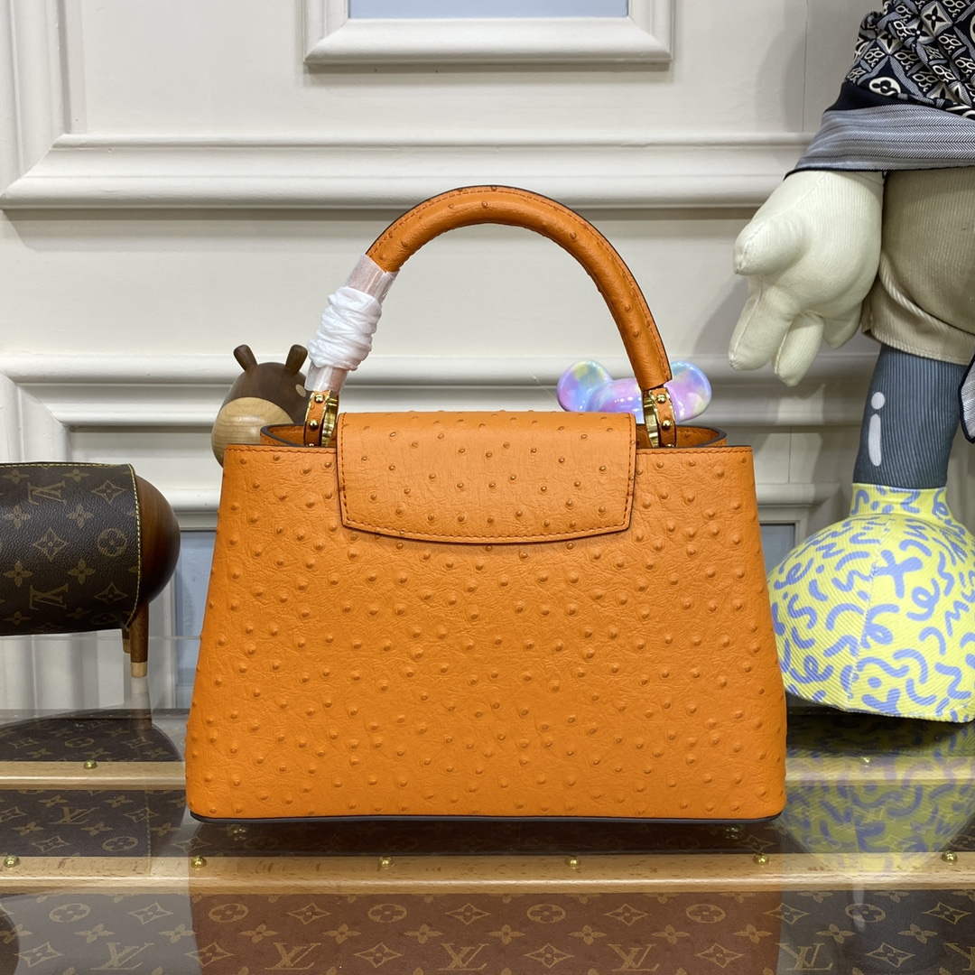 LV N81279 Louis Vuitton Capucines MM Handbag Orange