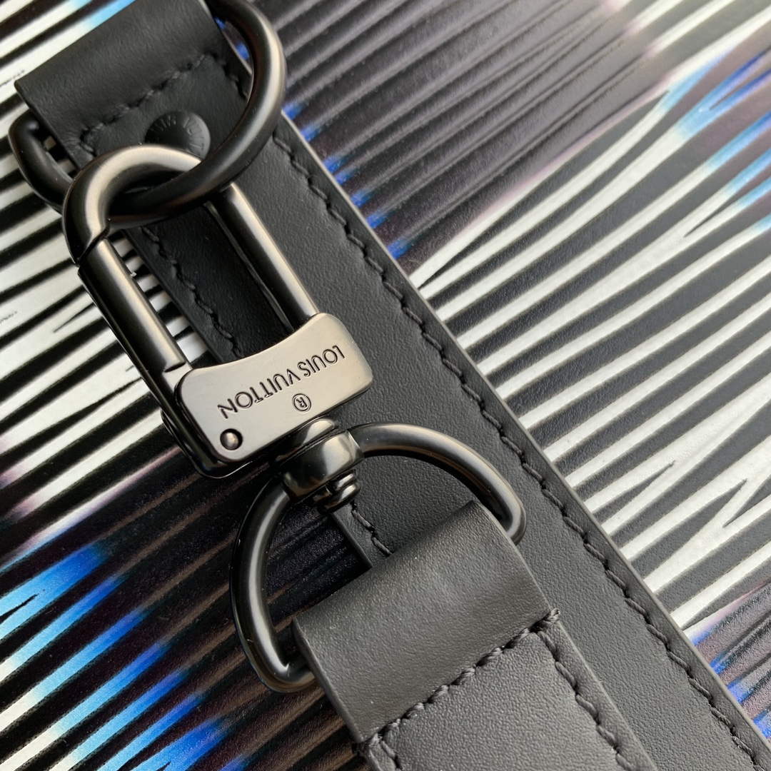 LV M23771 Louis Vuitton Keepall Bandouli��re 50 Bag Blue Moon