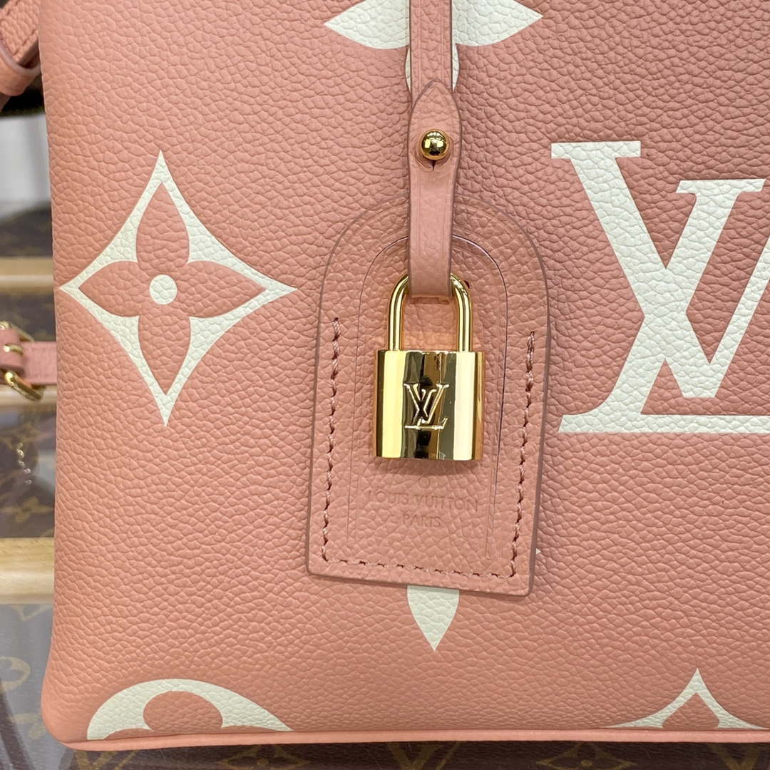 Louis Vuitton LV M58916 Petit Palais Bicolor Monogram empreinte leather Pink