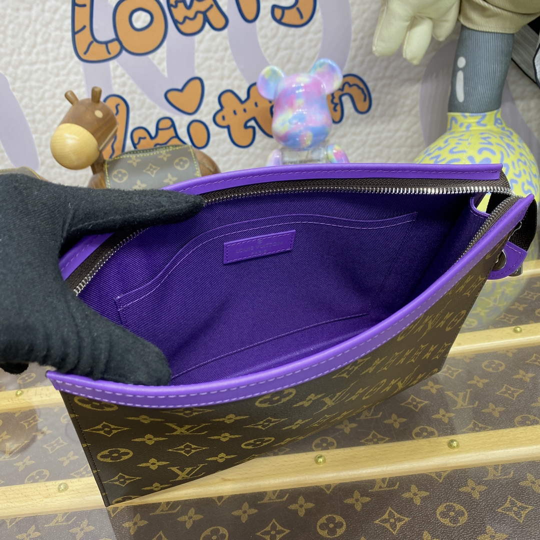LV M82859 Louis Vuitton Pochette Voyage MM Bag Purple