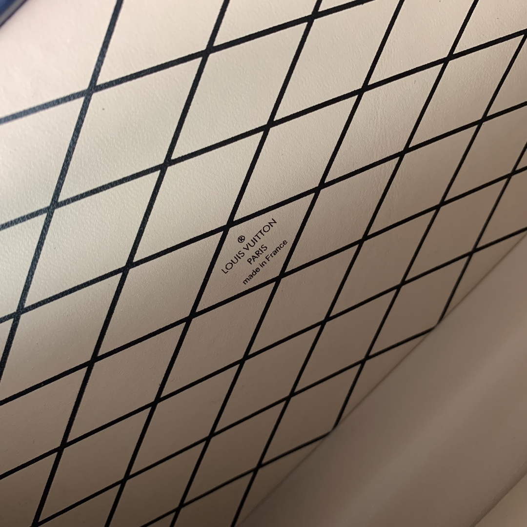 LV M22882 Louis Vuitton Petite Malle Handbag Blue