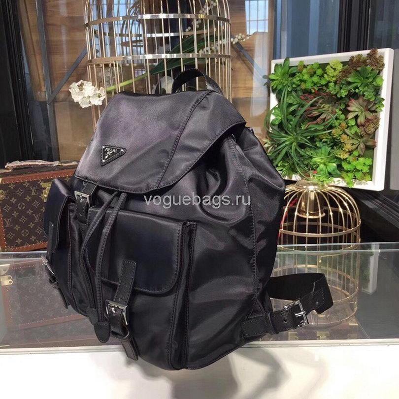 Prada 1BZ811 Nylon Backpack Bag in Black