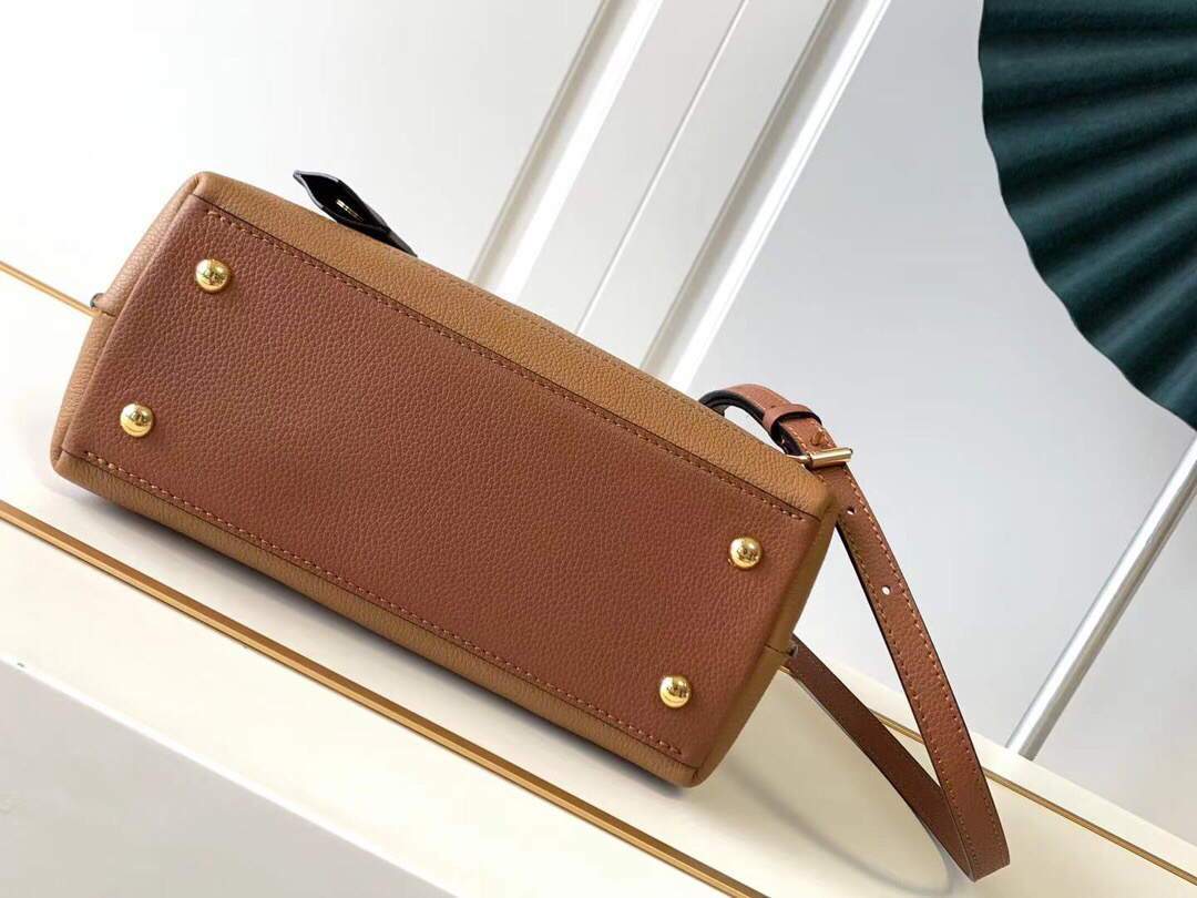 LV M56645 Louis Vuitton Lockme Ever BB Handbag M56321 Caramel Brown