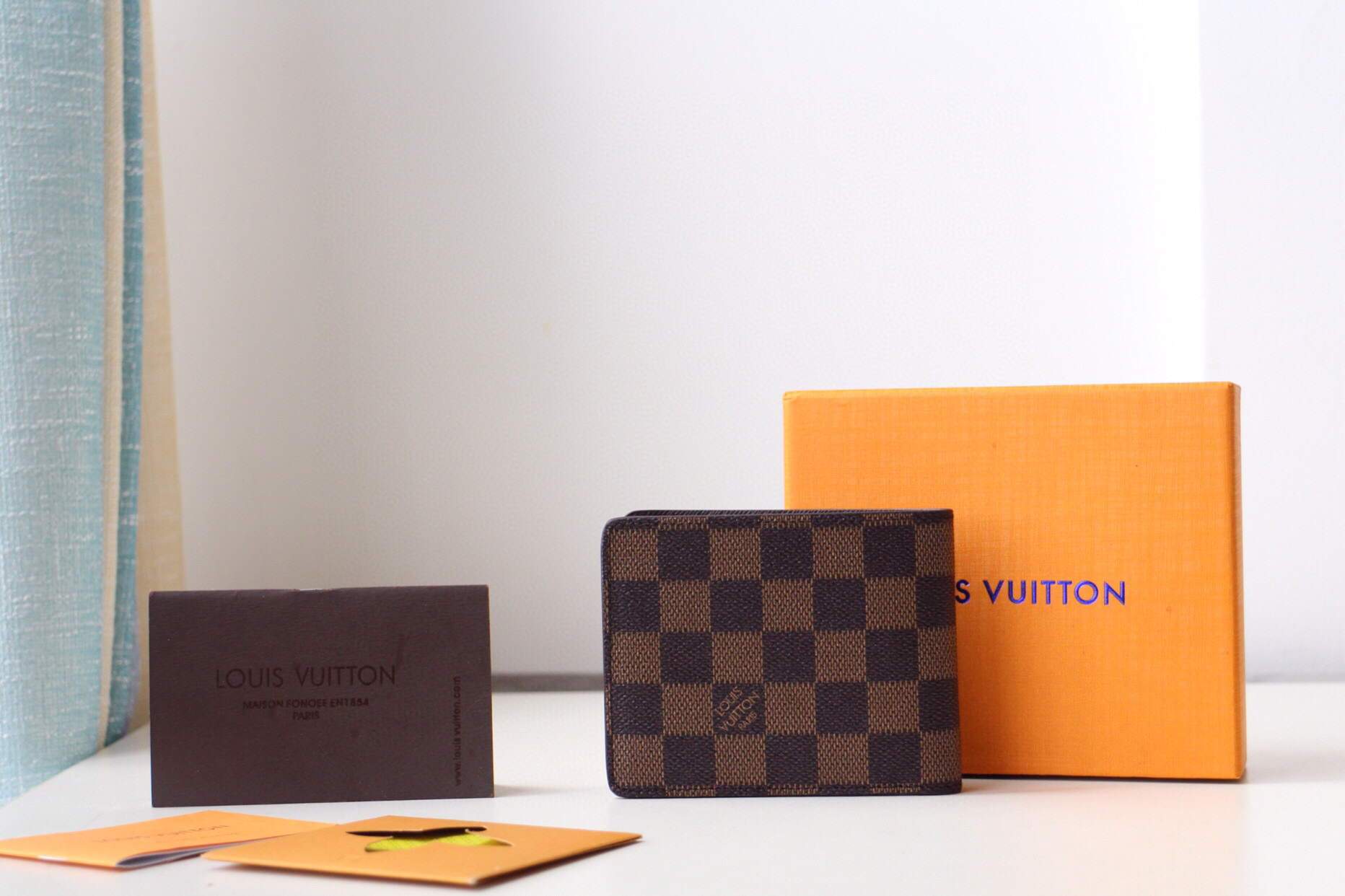 LV N60895 Louis Vuitton Multiple Wallet Damier Ebene
