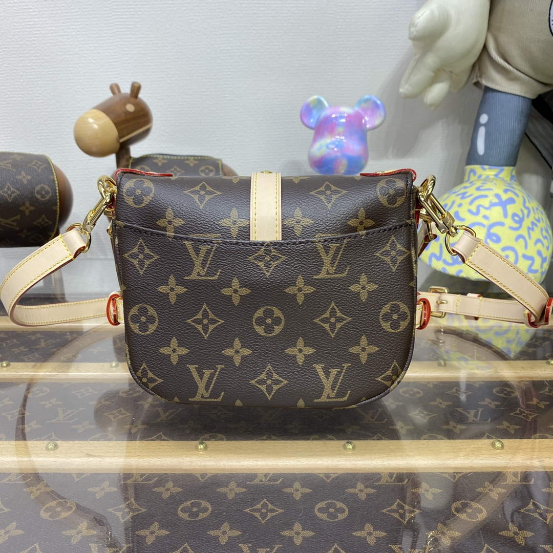 LV M46740 Louis Vuitton Saumur BB Saddle Bag Brown