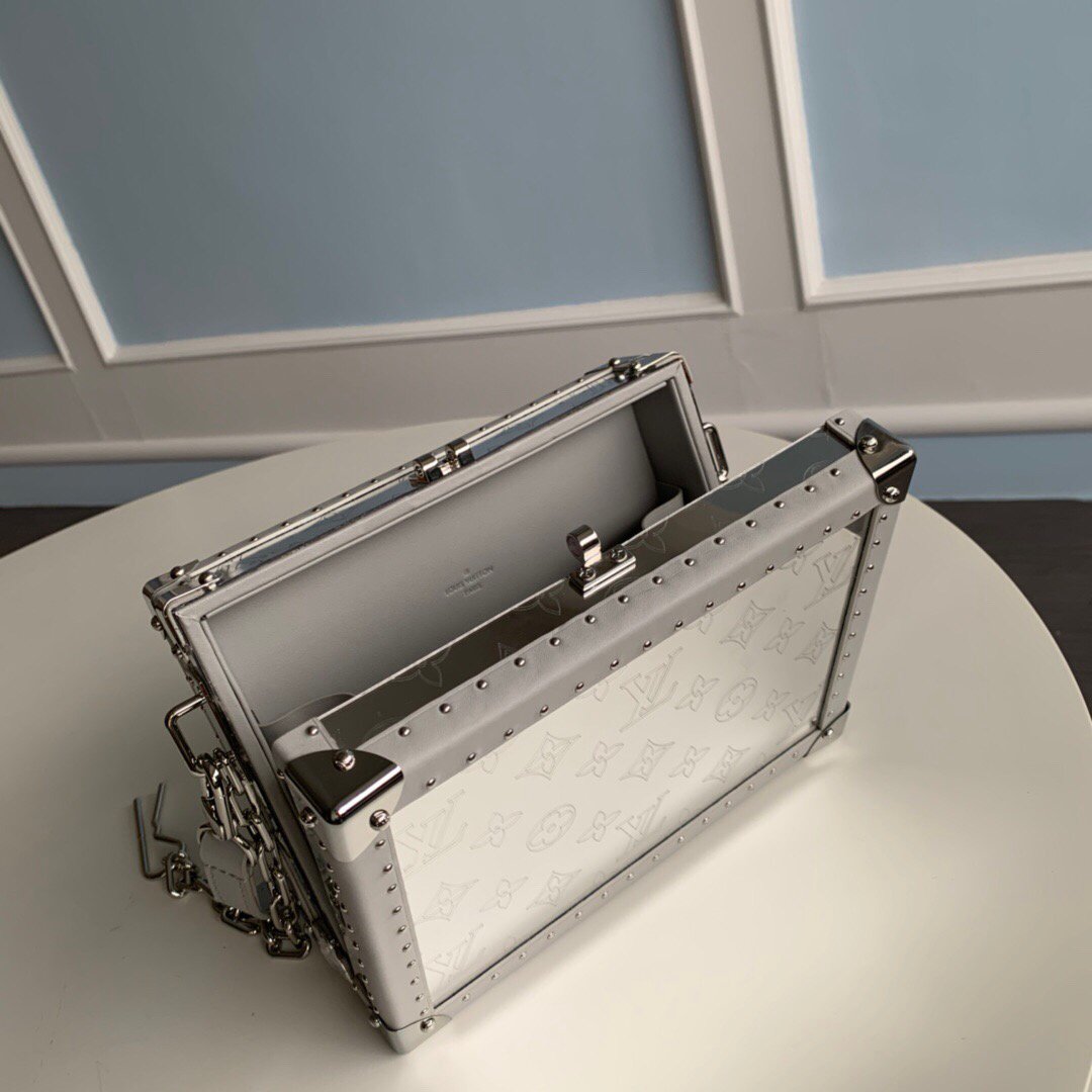 LV M20230 Louis Vuitton Clutch Box Bag M20233 Gray