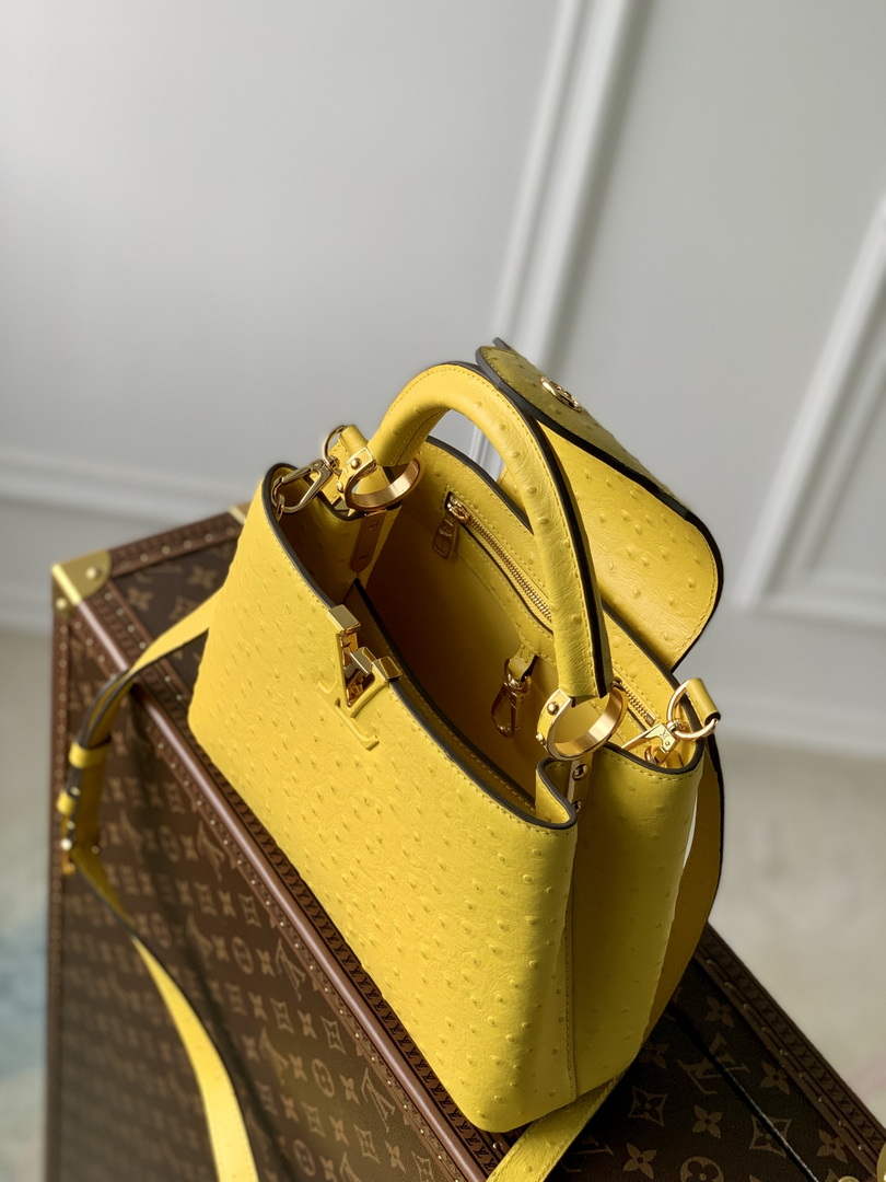 LV N81196 Louis Vuitton Capucines BB Handbag Yellow