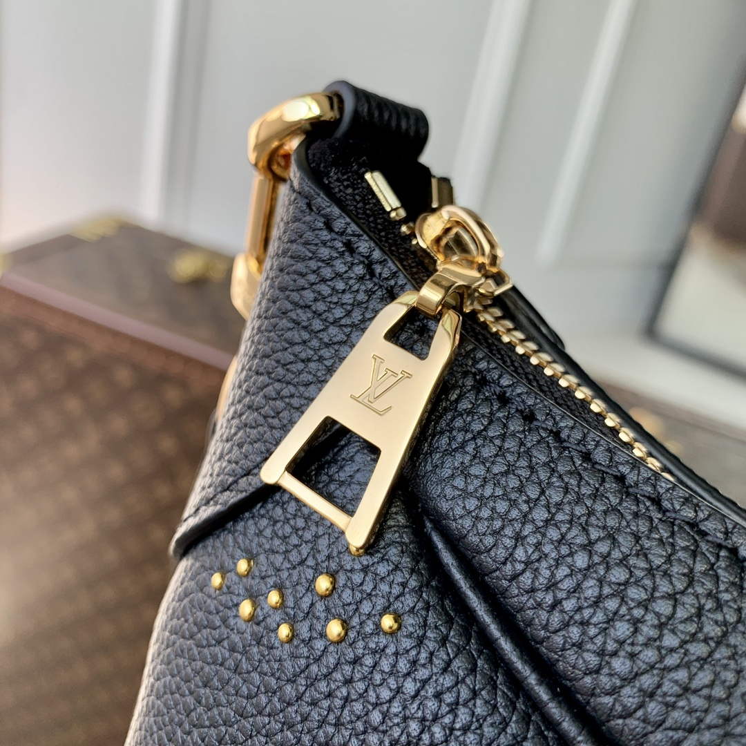 LV M46735 Louis Vuitton Bagatelle Handbag Black