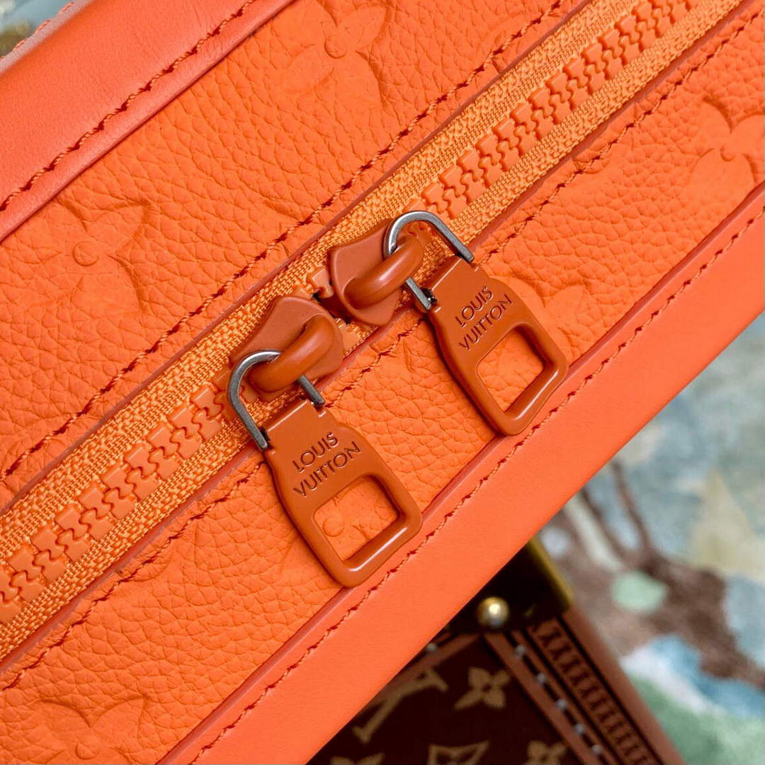 LV M55700 Louis Vuitton Soft Trunk Bag Orange