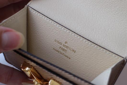 LV M68682 Louis Vuitton Twist Multicartes Wallet Epi Leather Apricot