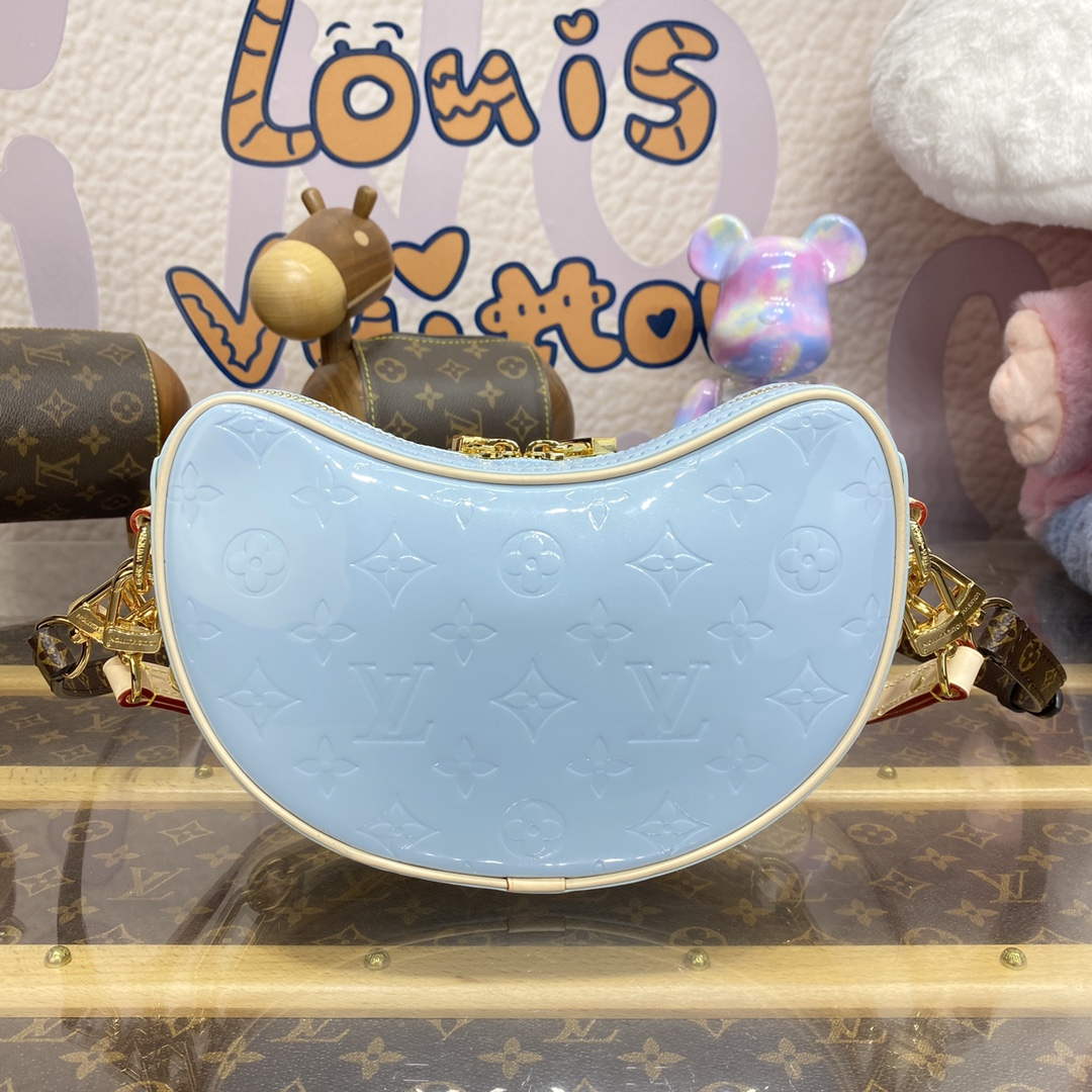 LV M24021 Louis Vuitton Croissant PM Bag Sky Blue